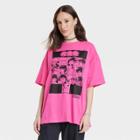 Women's Inuyasha Oversized Short Sleeve Graphic T-shirt - Pink
