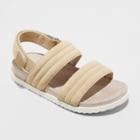 Toddler Boys' Cairo Footbed Sandals - Cat & Jack Beige