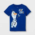 Toddler Boys' Frozen Olaf & Bruni Stay Cool Short Sleeve Graphic T-shirt - Blue 3t - Disney