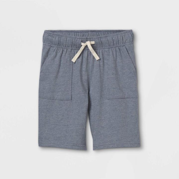 Boys' Knit Pull-on Shorts - Cat & Jack Gray Blue