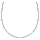 Distributed By Target Women's Diamond Cut Flat Curb Chain In Sterling Silver - Gray