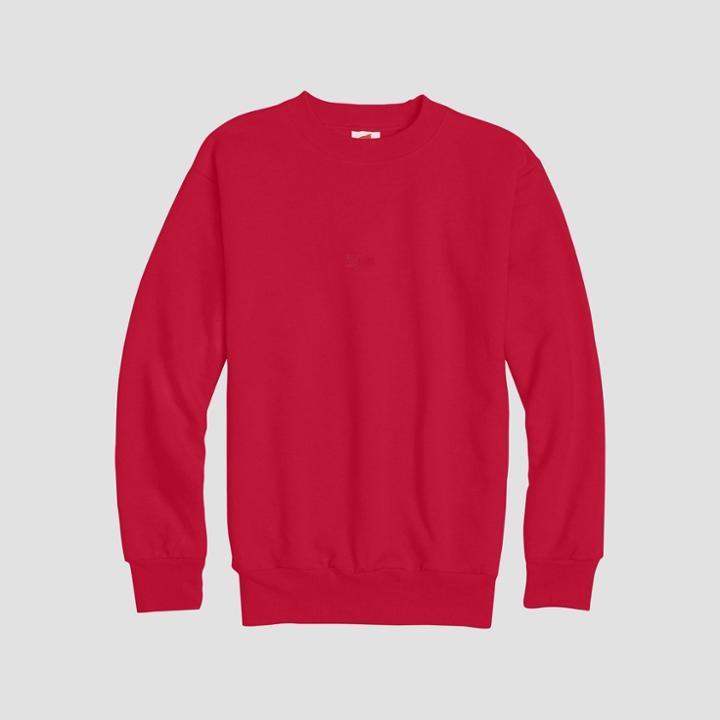 Hanes Kids' Comfort Blend Eco Smart Crew Neck Sweatshirt - Red