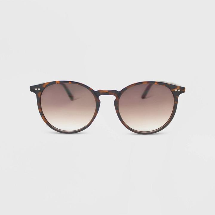 Women's Plastic Round Sunglasses - Wild Fable Brown