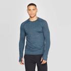Men's Long Sleeve Nylon Tee - C9 Champion Teal Paradise / Mid Sky Blue L, Men's, Size: Large, Blue Paradise /