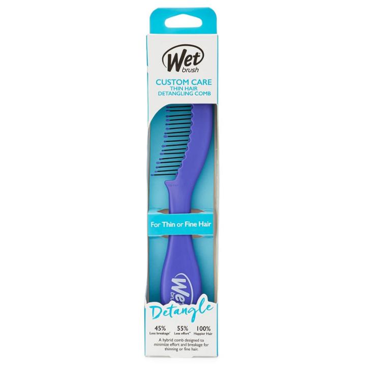 Wet Brush Custom Care Thin Hair Detangling Comb - Purple