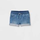 Toddler Girls' Pull-on Jean Shorts - Cat & Jack Medium Wash