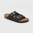 Men's Ashwin Double Buckle Footbed Sandals - Goodfellow & Co Black