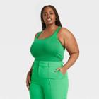 Women's Slim Fit Tank Top - Ava & Viv Green