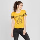 Women's Harry Potter Short Sleeve Hufflepuff Crest Graphic T-shirt (juniors') Gold