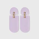 Elongated Flat Arc Drop Earrings - Universal Thread Purple