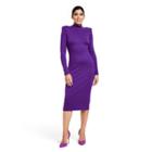Women's Strong Shoulder Sweater Midi Dress - Sergio Hudson X Target Purple Xxs