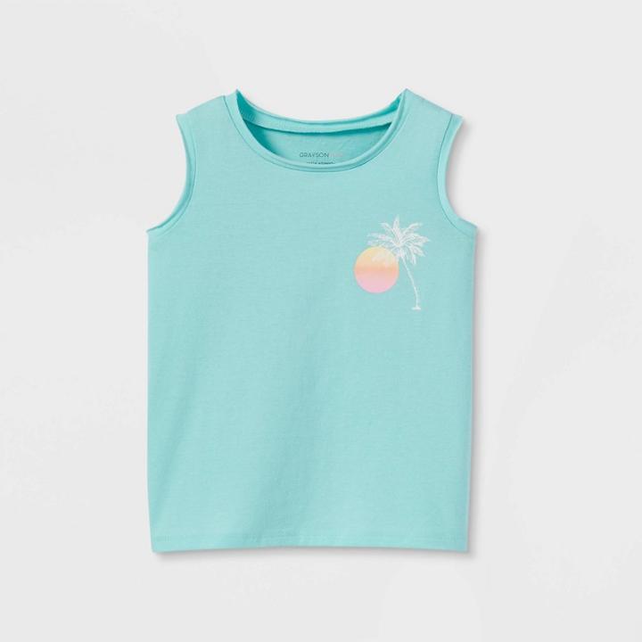 Grayson Mini Toddler Girls' Muscle Tank Top - Blue
