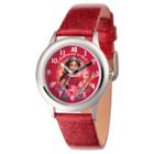 Girls' Disney Elena Of Avalor Stainless Steel Time Teacher Watch - Red, Purple