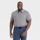 Men's Big & Tall Jersey Polo Shirt - All In Motion Heather Gray