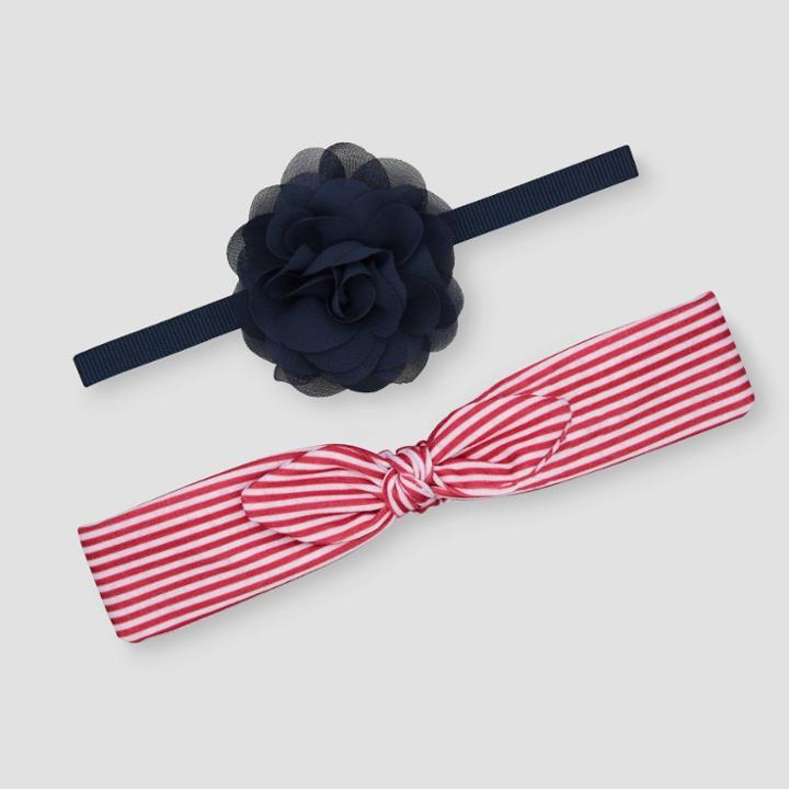 Toddler Girls' 2pk 4th Of July Chiffon Bow - Just One You Made By Carter's
