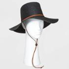 Women's Straw Boater Hats - Universal Thread Natural One Size, Women's, Black