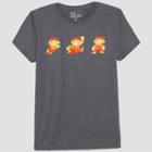 Men's Super Mario Short Sleeve Graphic T-shirt - Charcoal Heather - S, Men's, Size:
