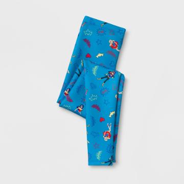 Girls' Dc Comics Dc Super Hero Girls Leggings Pants - Blue
