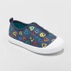 Toddler Boys' Bart Canvas Sneakers - Cat & Jack Navy