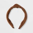 Cotton Top Knot Headband - Universal Thread Brown