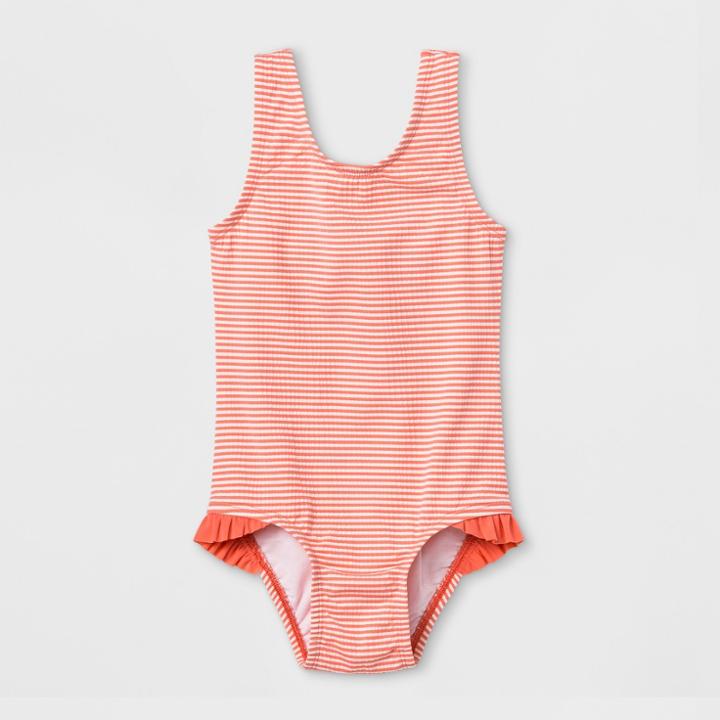 Toddler Girls' One Piece Swimsuit - Cat & Jack Pink