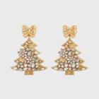 Sugarfix By Baublebar Crystal Holiday Tree Drop Earrings -