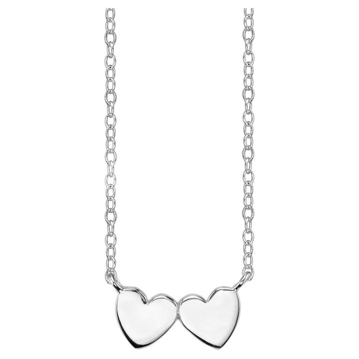 Target Women's Sterling Silver Station Hearts Station Necklace -