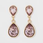 Lilac And Gold Drop Stone Earrings - A New Day Gold