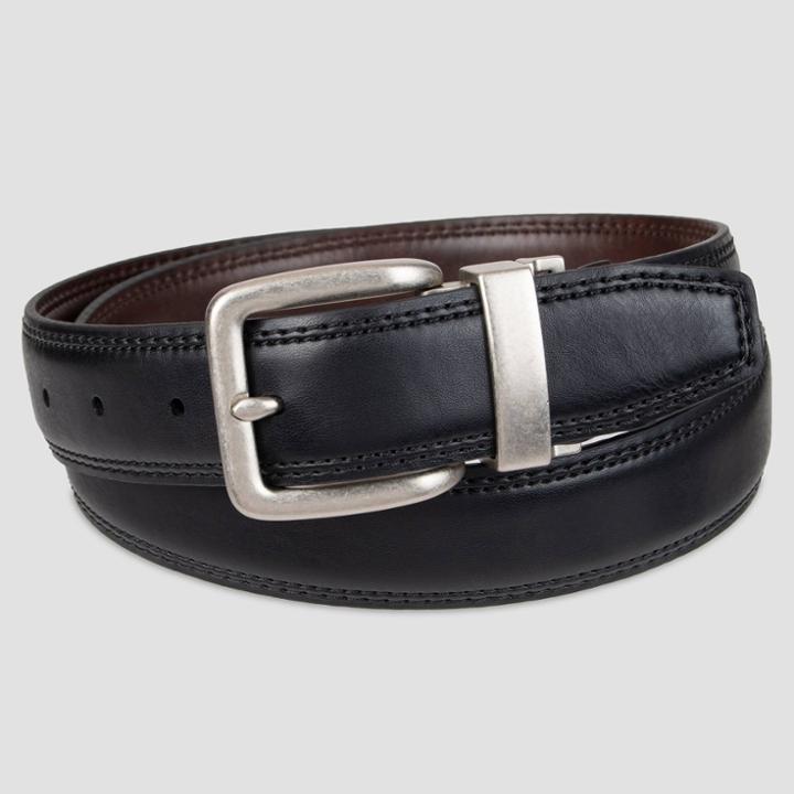 Men's 35mm Reversible Shankless Buckle Belt - Goodfellow & Co M, Size: Medium,