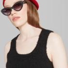 Women's Fuzzy Cropped Sweater Vest - Wild Fable Black