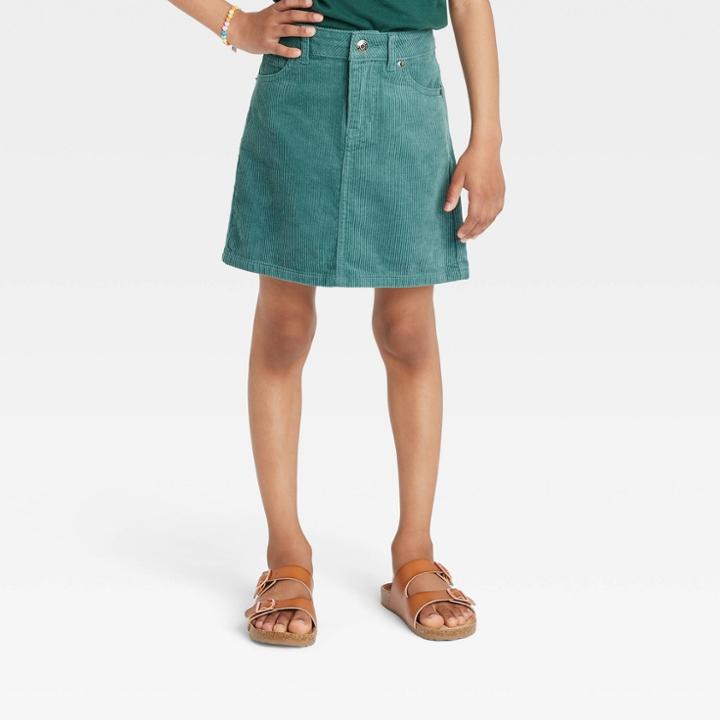 Girls' Corduroy Skirt - Cat & Jack Green
