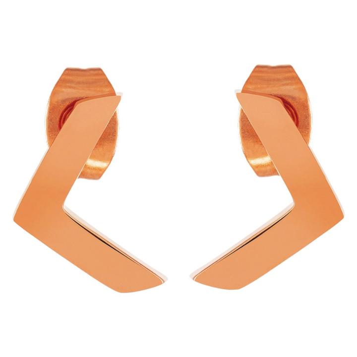 Target Elya Chevron Stud Earrings - Rose Gold