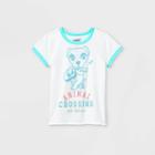 Girls' Nintendo Animal Crossing Ringer Short Sleeve Graphic T-shirt - Off-white