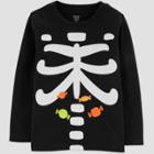 Baby Long Sleeve Halloween Black Skeleton T-shirt - Just One You Made By Carter's 18m, Kids Unisex,