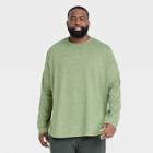 Men's Big & Tall Soft Gym Long Sleeve T-shirt - All In Motion Green