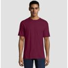 Petitehanes Men's Short Sleeve Beefy T-shirt - Maroon M, Size: