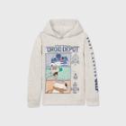 Boys' Star Wars Galaxy's Edge 'droid Depot' Hooded Long Sleeve T-shirt - Off-white