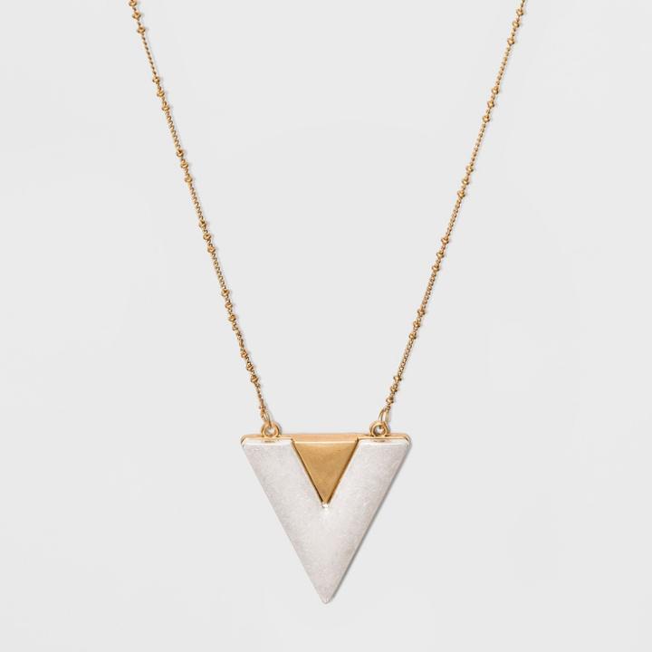 Triangular Long Pendant Necklace - Universal Thread,