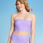 Women's Tube Bandeau Bikini Top - Xhilaration Lilac L, Women's, Size: