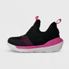 Kids' Silver Performance Pull-on Sneakers - All In Motion Black/pink