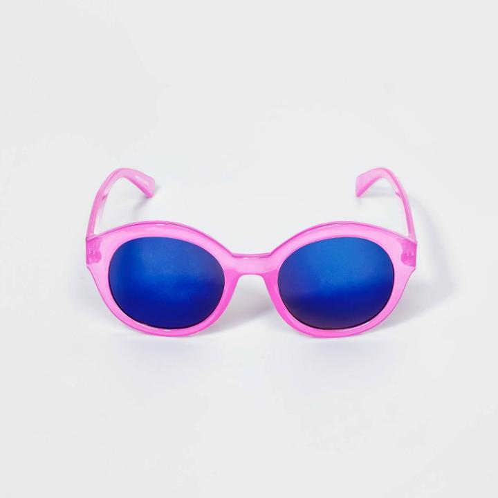Girls' Mirror Lens Eyewear - Cat & Jack Purple/blue