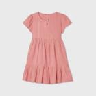 Oshkosh B'gosh Toddler Girls' Short Sleeve Shine Striped Dress - Coral