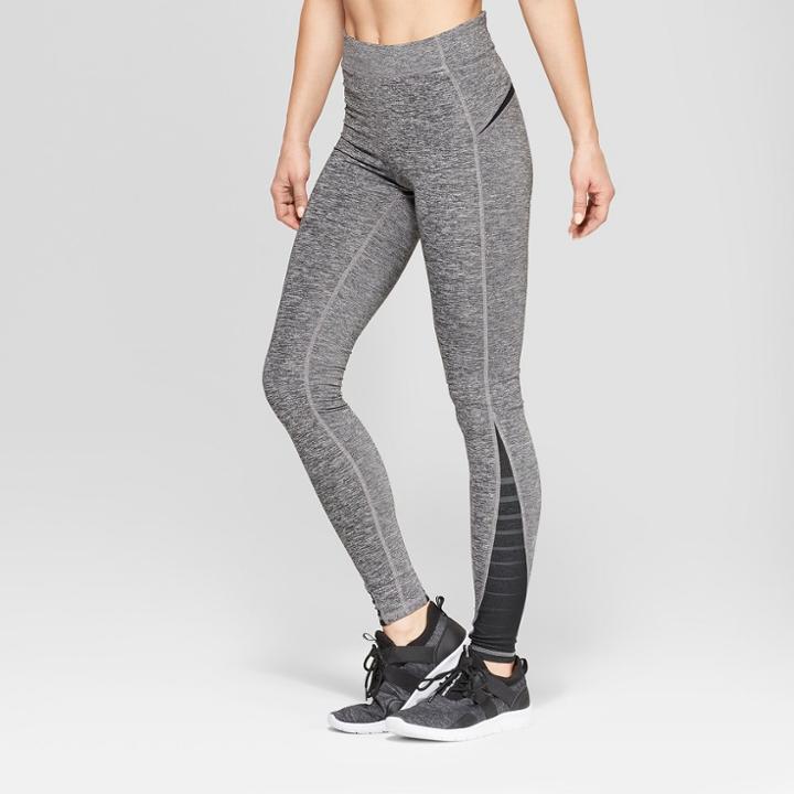 Women's Running Mid-rise Leggings 28.5 - C9 Champion Black Heather