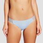 Women's Strappy Bikini Bottom - Xhilaration Periwinkle Blue