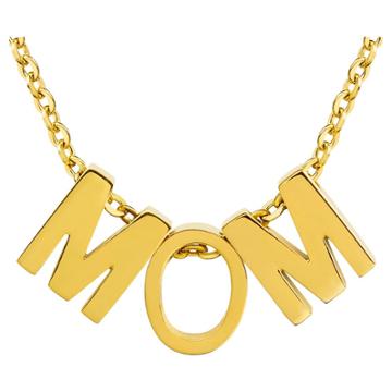 Target Elya 18k Gold Plated Stainless Steel 'mom' Pendant Necklace, Girl's