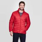 Men's Standard Fit Puffer Jacket - Goodfellow & Co Red