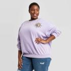 Mighty Fine Women's Celestial Sun & Moon Graphic Sweatshirt - Purple