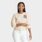 Women's Textured Fleece Sweatshirt - Universal Thread Cream