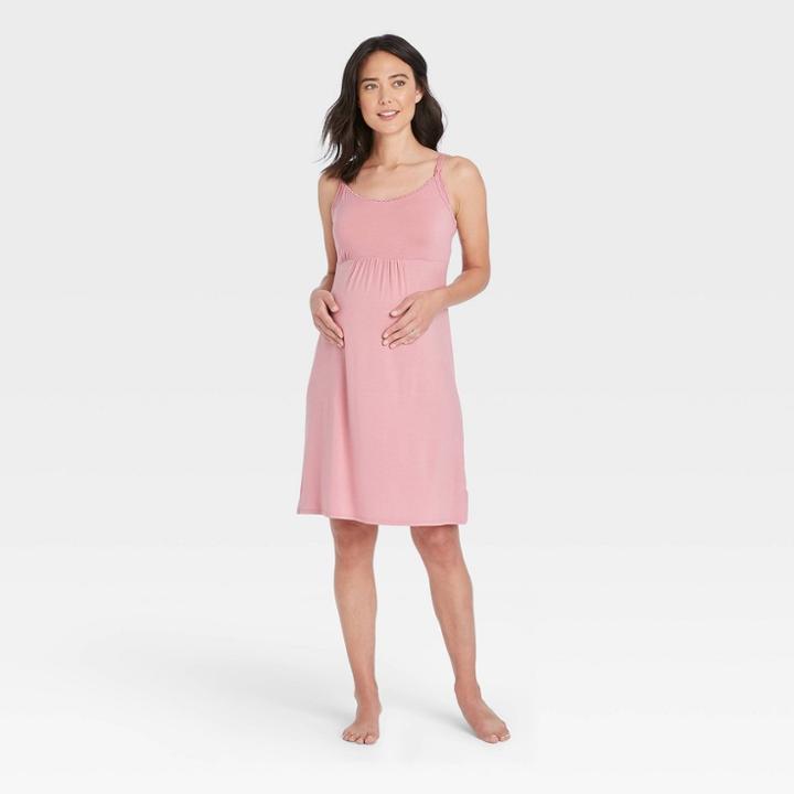Drop Cup Nursing Maternity Chemise - Isabel Maternity By Ingrid & Isabel Pink