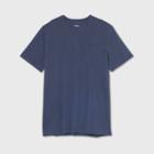 Men's Big & Tall Standard Fit Pigment Dye Short Sleeve Crew Neck T-shirt - Goodfellow & Co Blue